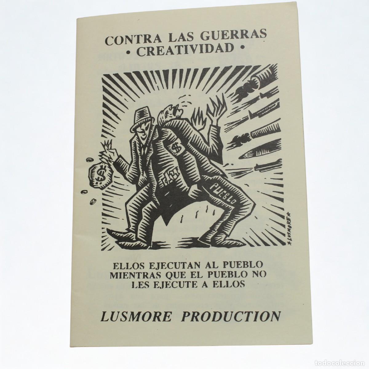 Coleccionismo de revistas y peri&oacute;dicos: Fanzine Contra las Guerras Creatividad David Lusmore Ediciones Pat&eacute;ticas 1993