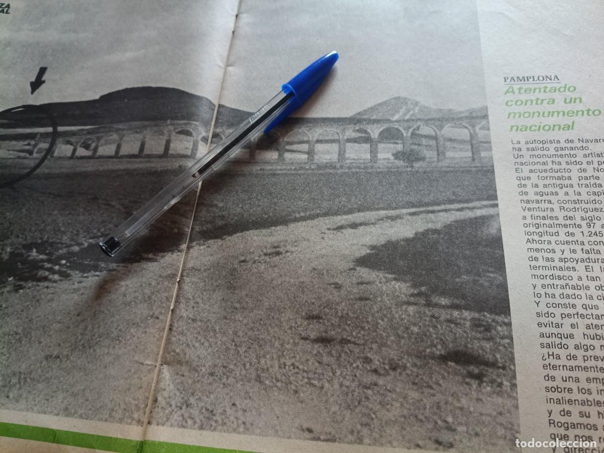 Coleccionismo de revistas y peri&oacute;dicos: ACUEDUCTO DE NO&Aacute;IN, DOS ARCOS DESTRUIDOS PARA CONSTRUCCI&Oacute;N DE AUTOPISTA