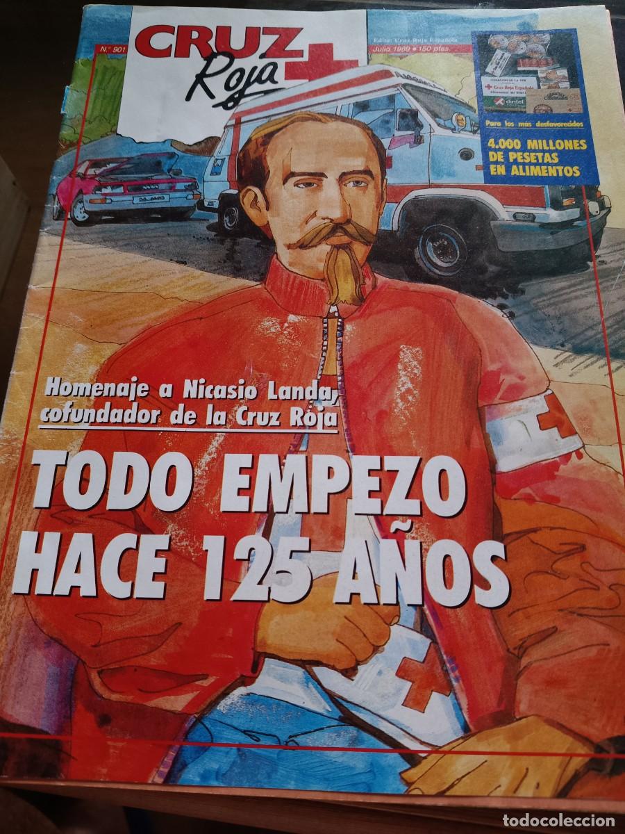Coleccionismo de revistas y peri&oacute;dicos: HISTORIA DE LA CRUZ ROJA INTERNACIONAL Y ESPA&Ntilde;OLA. 13 P&Aacute;GINAS DE REVISTA CRUZ ROJA 1989