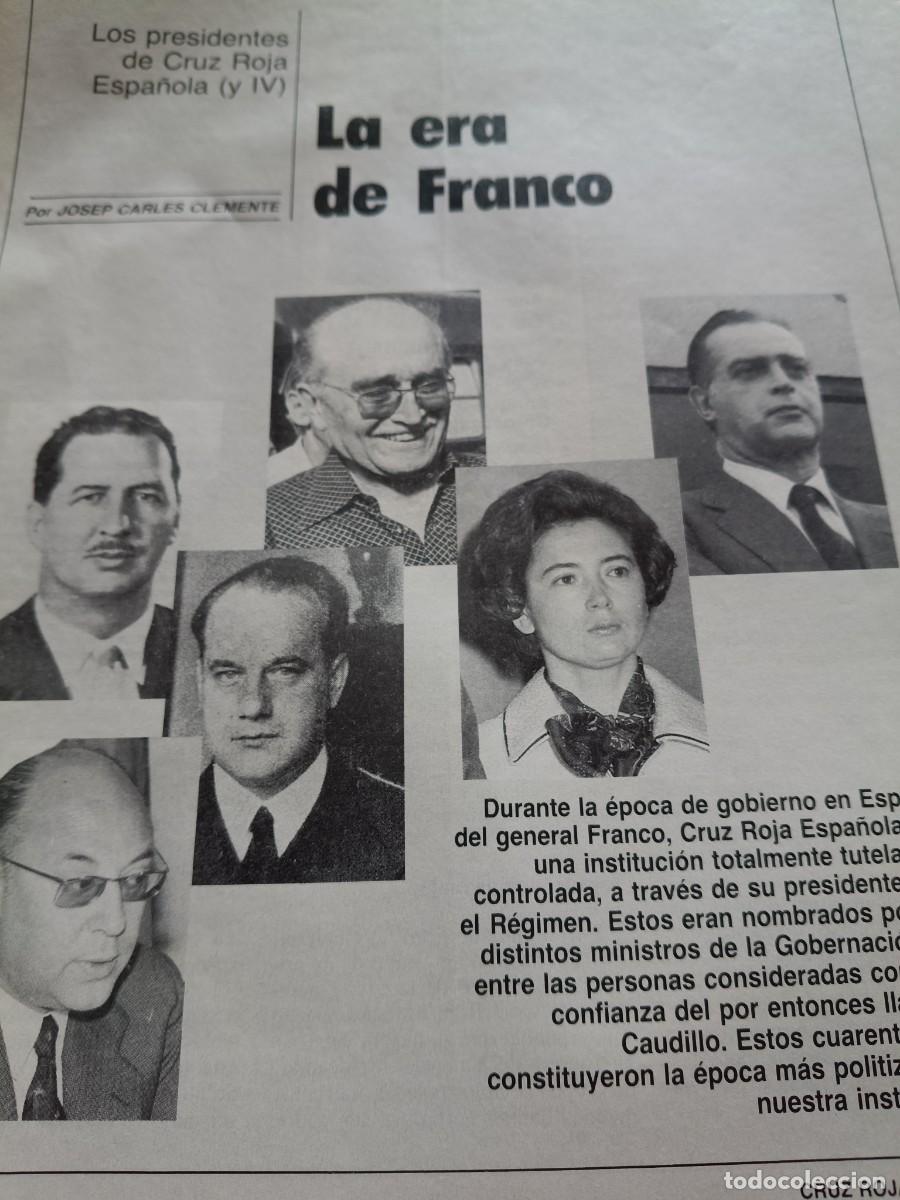 Coleccionismo de revistas y peri&oacute;dicos: LA CRUZ ROJA DURANTE EL FRANQUISMO. 3 P&Aacute;GINAS REVISTA CRUZ ROJA ENERO 1987
