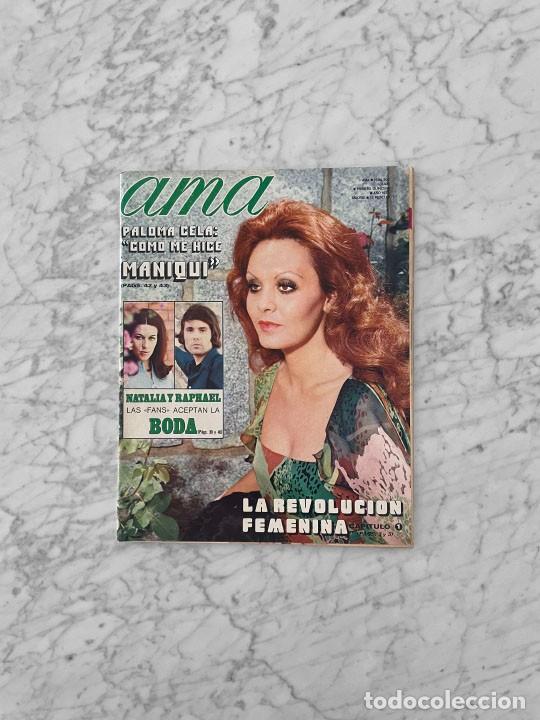 Coleccionismo de revistas y peri&oacute;dicos: AMA - 1972 - LINA MORGAN, MARIA BASSO, RAPHAEL, PALOMA CELA, ELSA BAEZA, CHICHO IBA&Ntilde;EZ SERRADOR