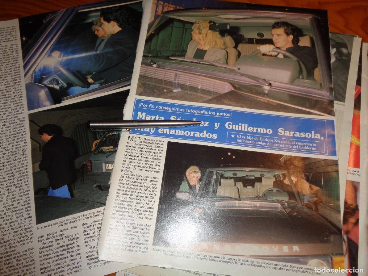 Coleccionismo de revistas y peri&oacute;dicos: RECORTE : MARTA SANCHEZ Y GUILLERMO SARASOLA. SEMANA, FBRO 1990