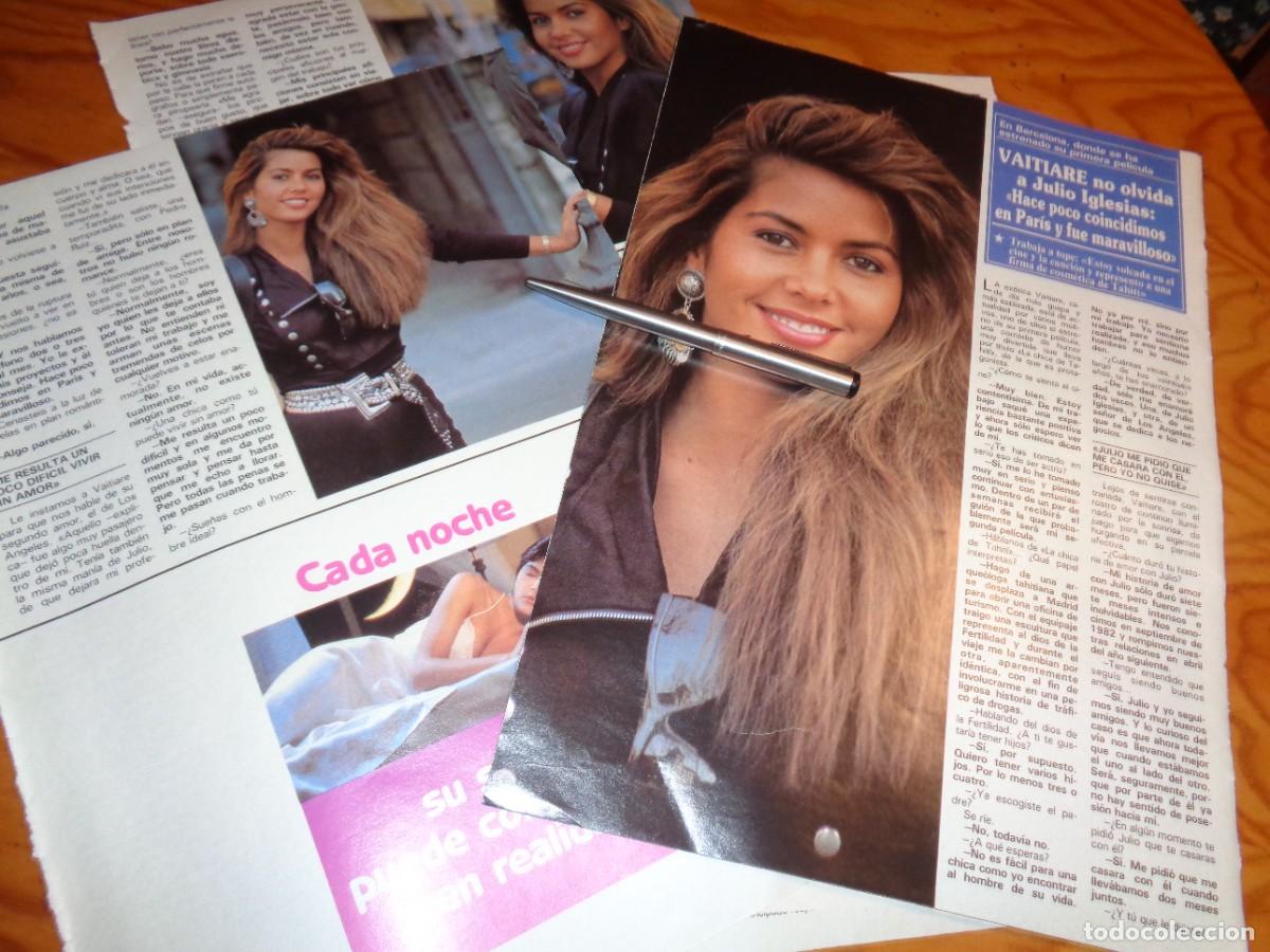 Coleccionismo de revistas y peri&oacute;dicos: RECORTE : VAITIARE, EN BARCELONA .SEMANA, FBRO 1990