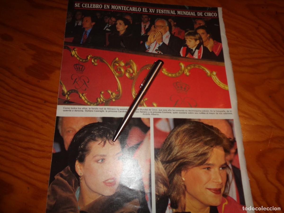 Coleccionismo de revistas y peri&oacute;dicos: RECORTE : CAROLINA DE MONACO, EN EL XV FESTIVAL MUNDIAL DE CIRCO. SEMANA, FBRO 1990