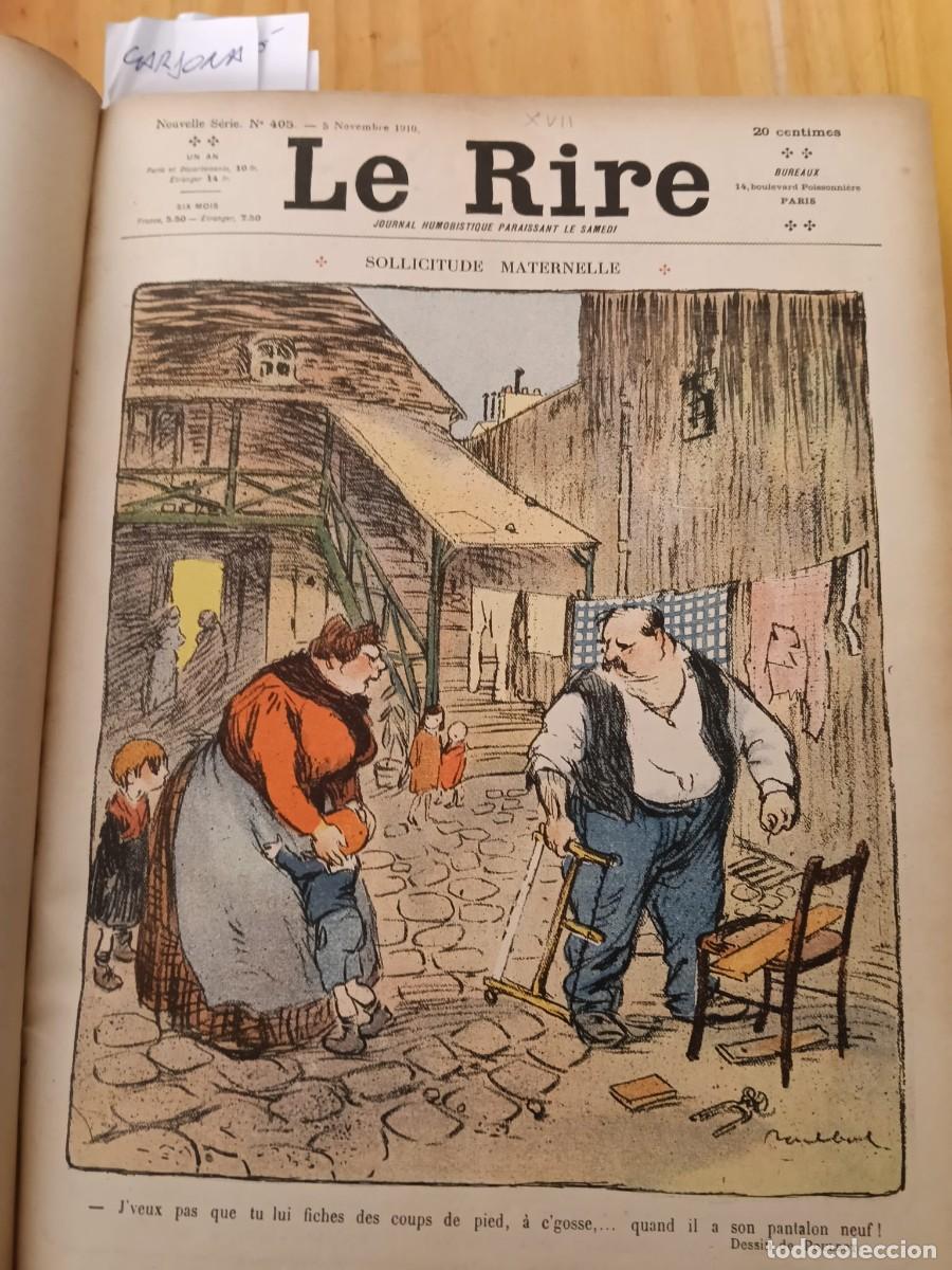 Coleccionismo de revistas y peri&oacute;dicos: Le Rire, 1910-1911. Ilustraciones de Juan Gris, Xavier Gos&eacute; y Joan Cardona, entre otros.