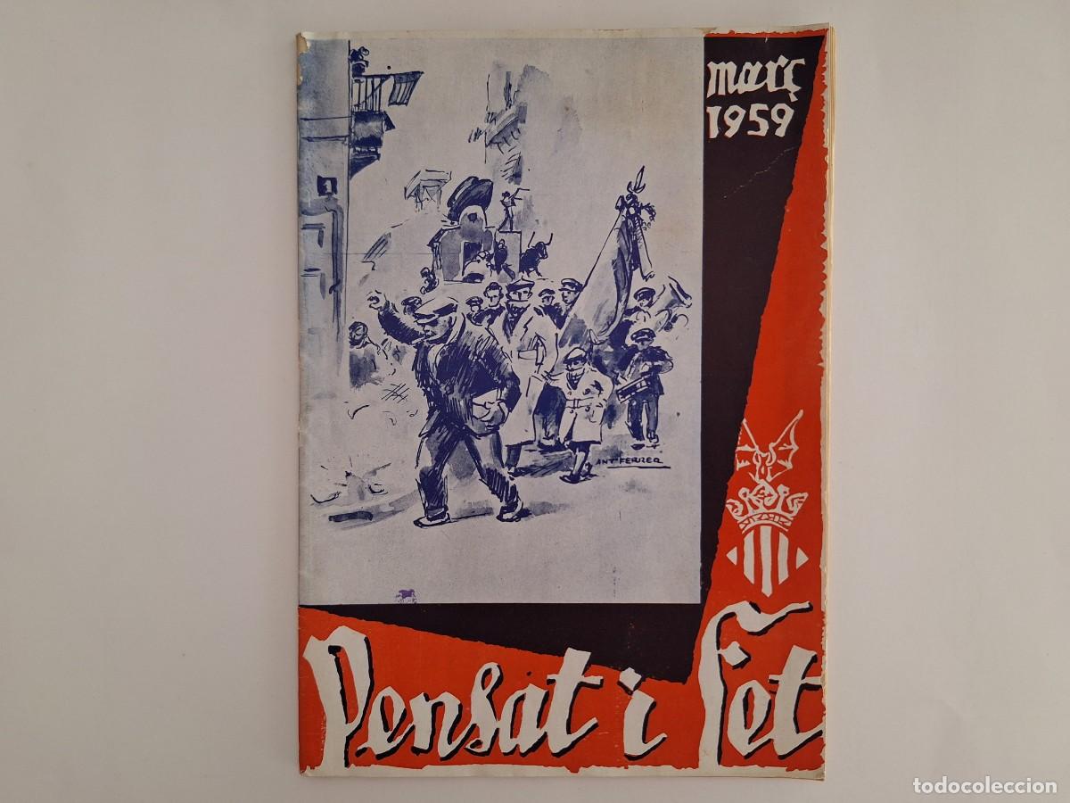 Coleccionismo de revistas y peri&oacute;dicos: REVISTA FALLERA PENSAT I FET NUM. 48 FALLAS VALENCIA A&Ntilde;O 1959 RV