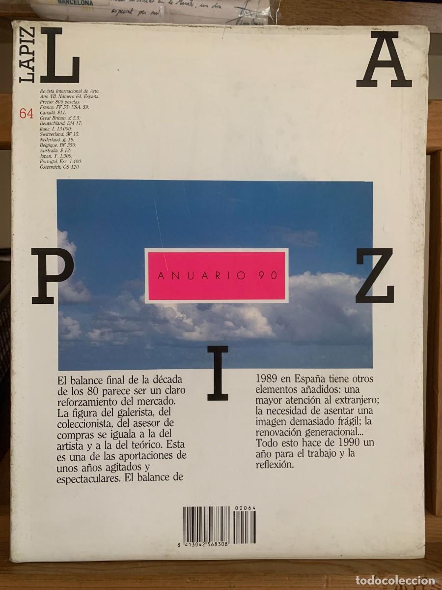 Coleccionismo de revistas y peri&oacute;dicos: L&aacute;piz Revista Internacional de Arte Anuario 90 N&uacute;mero 64