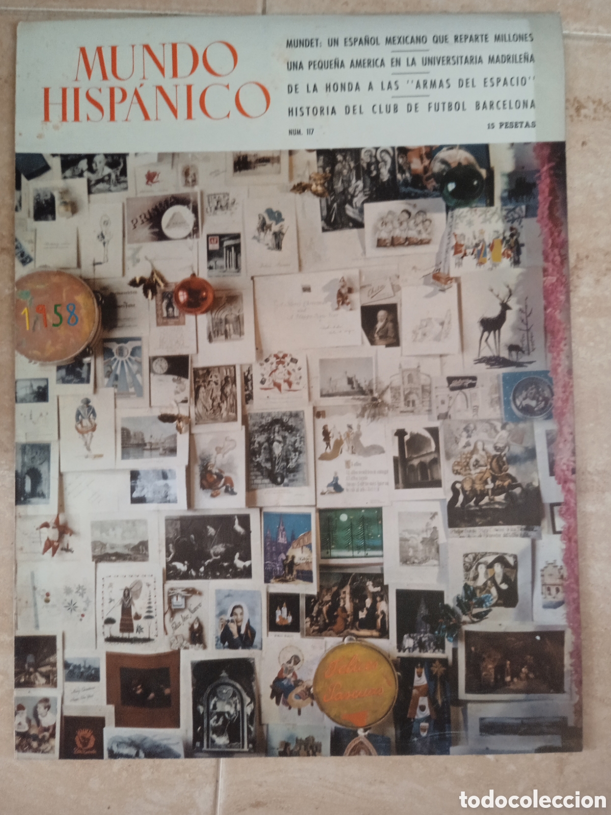 Coleccionismo de revistas y peri&oacute;dicos: Mundo Hispanico n&deg;117 Inauguraci&oacute;n del Camp Nou Homenaje a Gallo Riada de Valencia