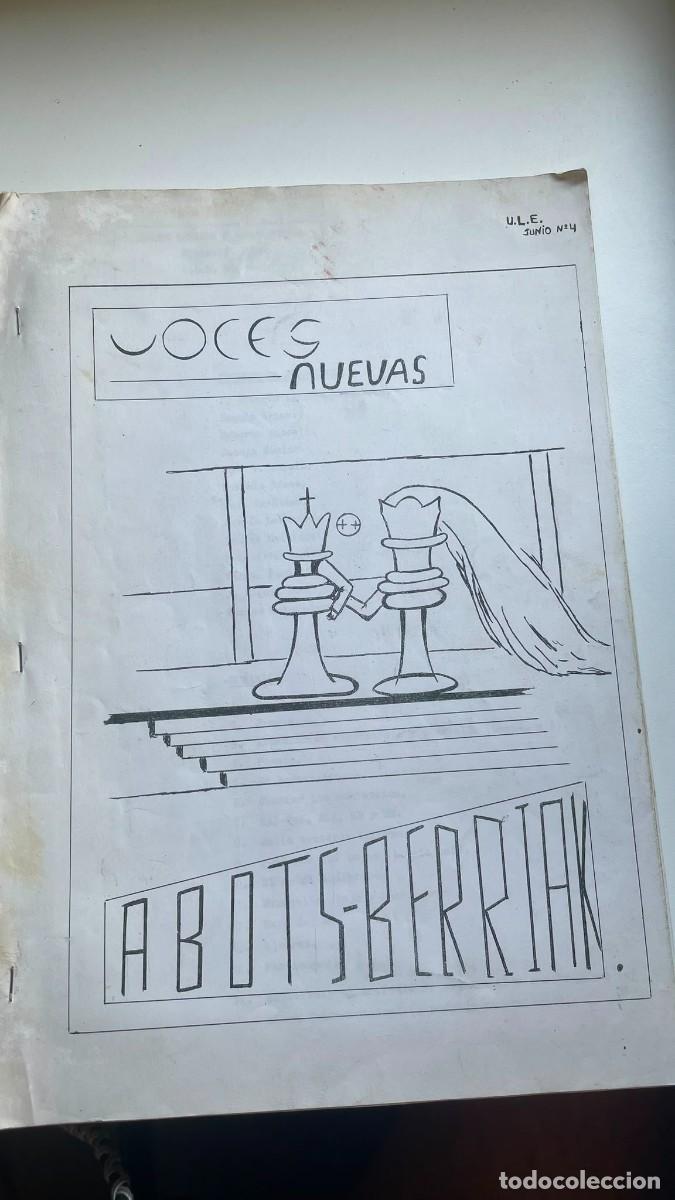 Coleccionismo de revistas y peri&oacute;dicos: Revista / Fanzine U.L.E. - Voces Nuevas / Abots Berriak (Junio 1979, N.&ordm; 4) - Poes&iacute;a, Art&iacute;culos y Il
