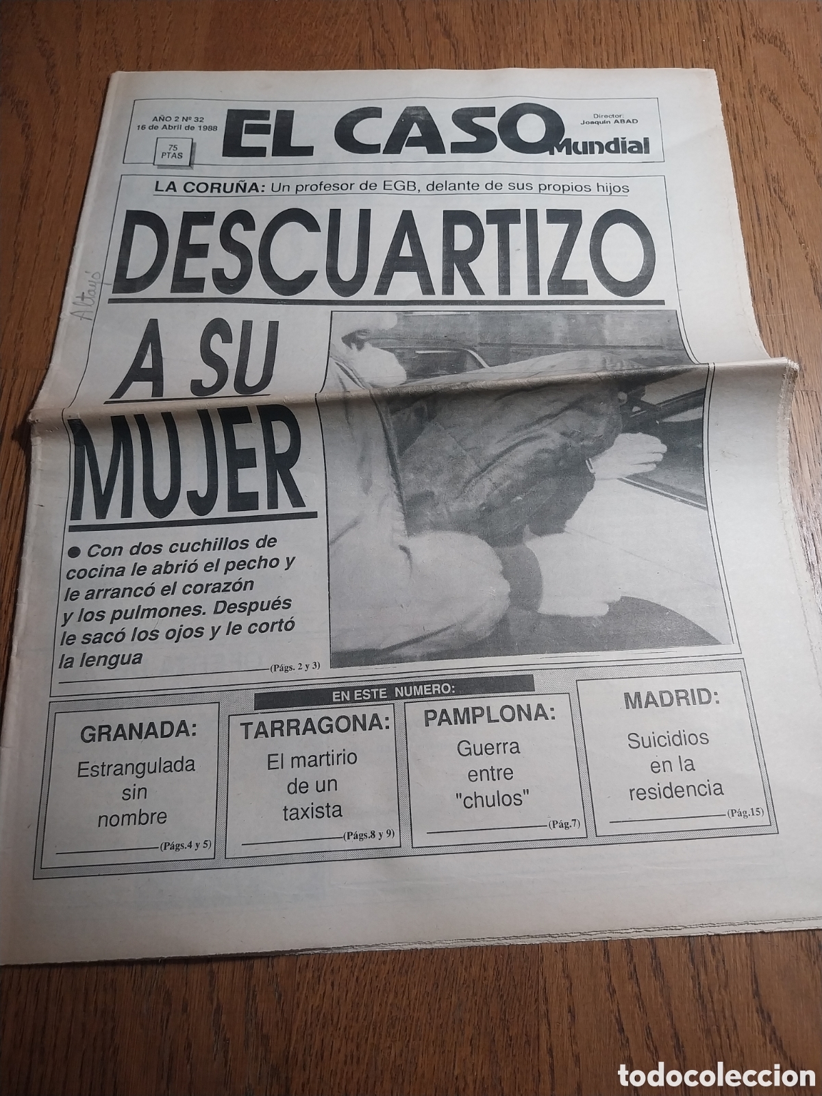Coleccionismo de revistas y peri&oacute;dicos: EL CASO 1988 LA CORU&Ntilde;A SORVILAN GRANADA TARRAGONA PAMPLONA MADRID
