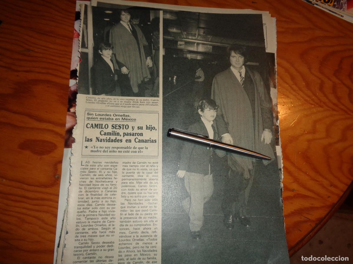 Coleccionismo de revistas y peri&oacute;dicos: RECORTE : CAMILO SESTO Y SU HIJO, NAVIDADES EN CANARIAS. SEMANA, ENERO 1990
