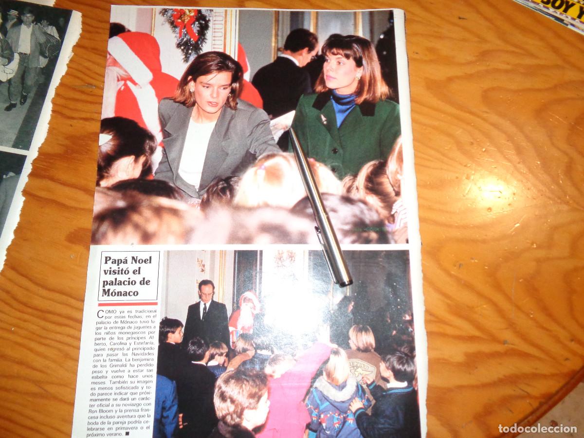Collection Magazines and Newspapers: RECORTE : CAROLINA DE MONACO : PAPA NOEL VISITA EL PALACIO DE MONACO. SEMANA, ENERO 1990