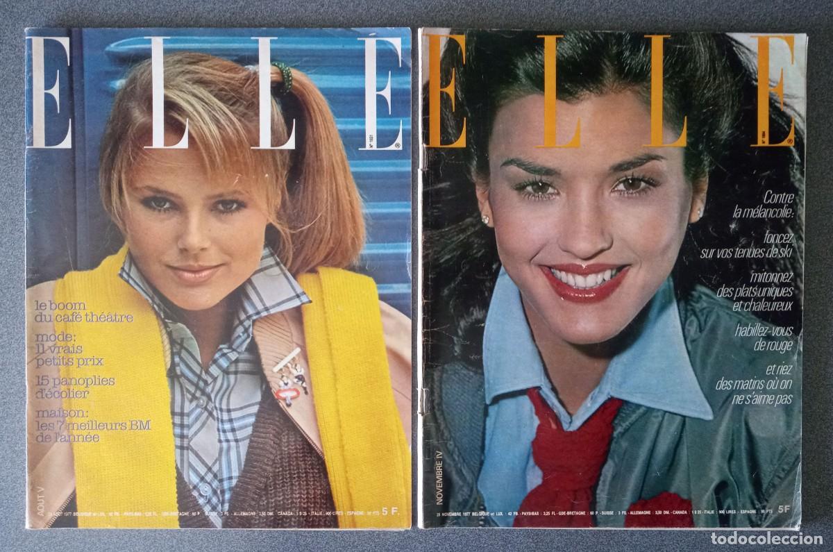 Collection Magazines and Newspapers: Lote revistas Elle a&ntilde;os 70