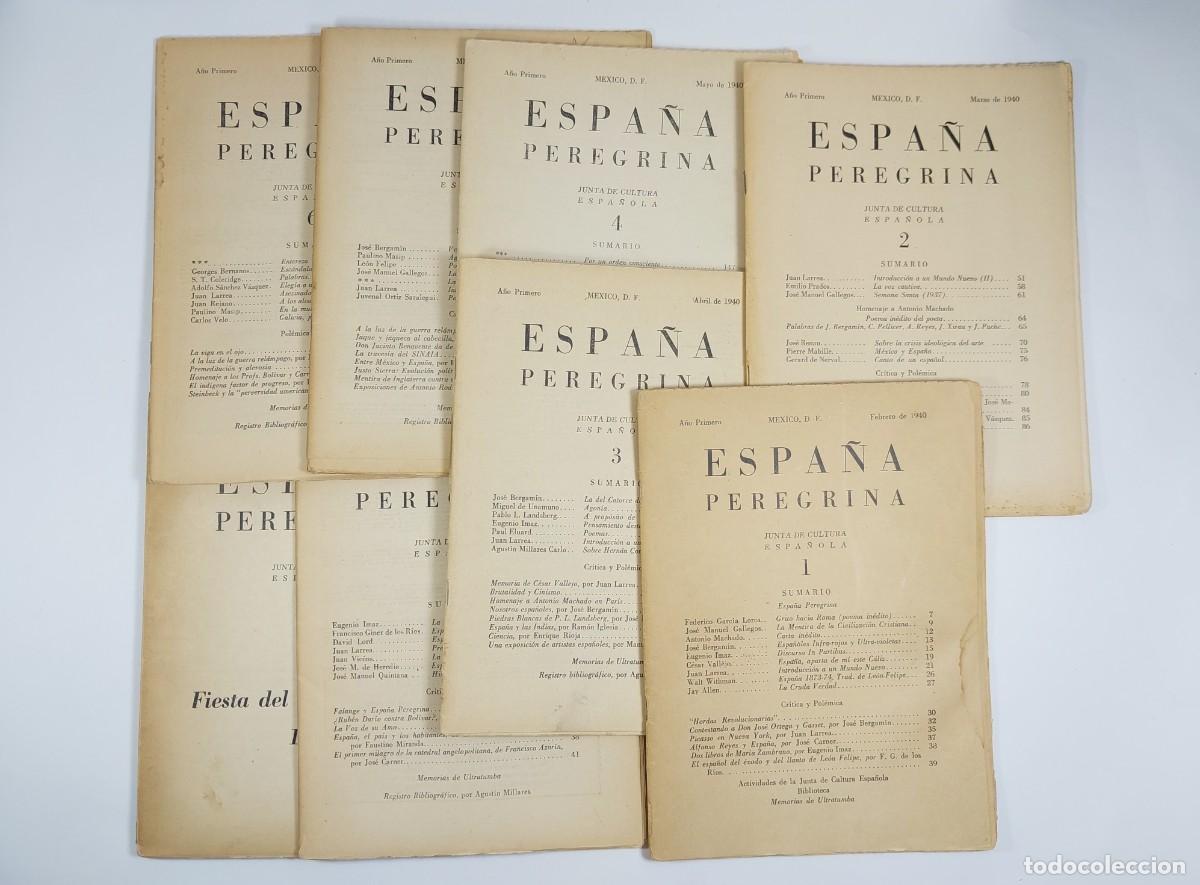 Coleccionismo de revistas y peri&oacute;dicos: Espa&ntilde;a Peregrina - Junta de Cultura Espa&ntilde;ola. M&eacute;xico 1940 - Completa!