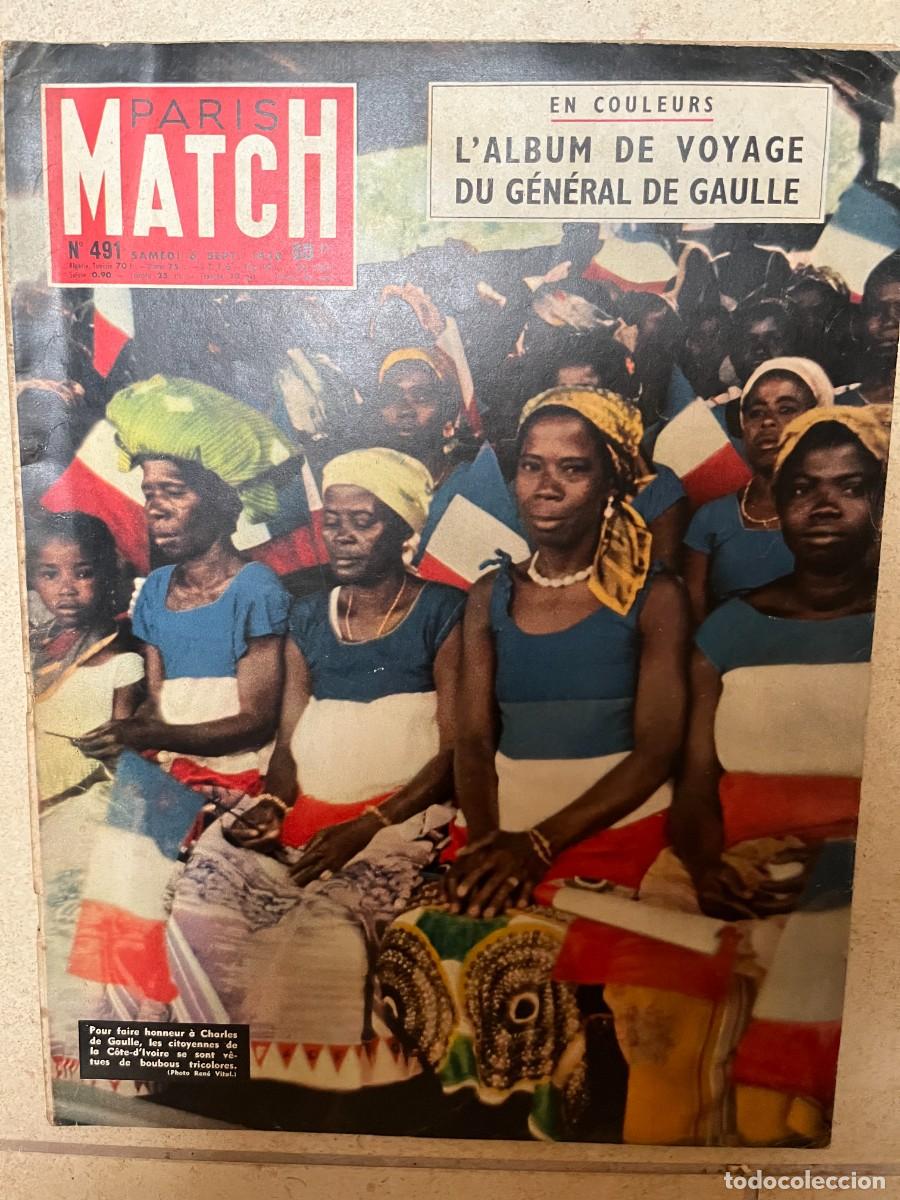 Coleccionismo de revistas y peri&oacute;dicos: Paris Match, n&ordm;491, 06/09/1958 (en franc&eacute;s)