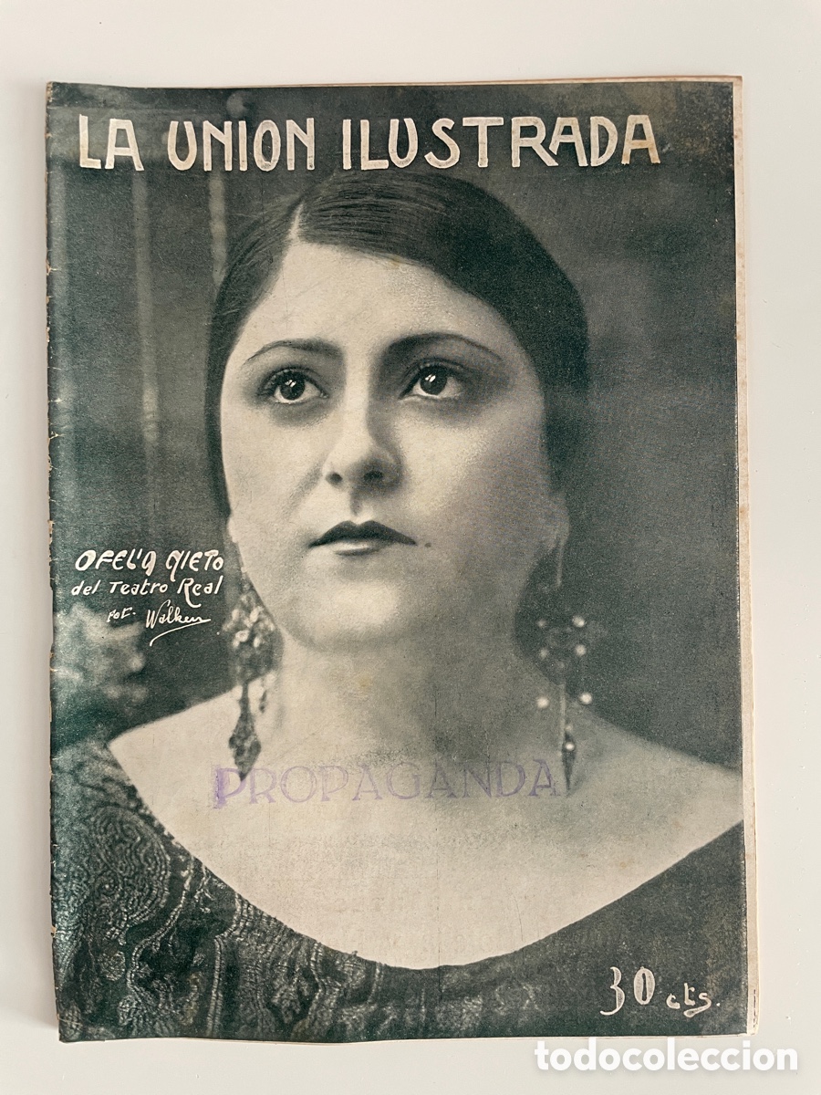 Coleccionismo de revistas y peri&oacute;dicos: La uni&oacute;n ilustrada. Semanario informaci&oacute;n gr&aacute;fica. A&ntilde;o 1923. Octubre. N&uacute;mero 737.