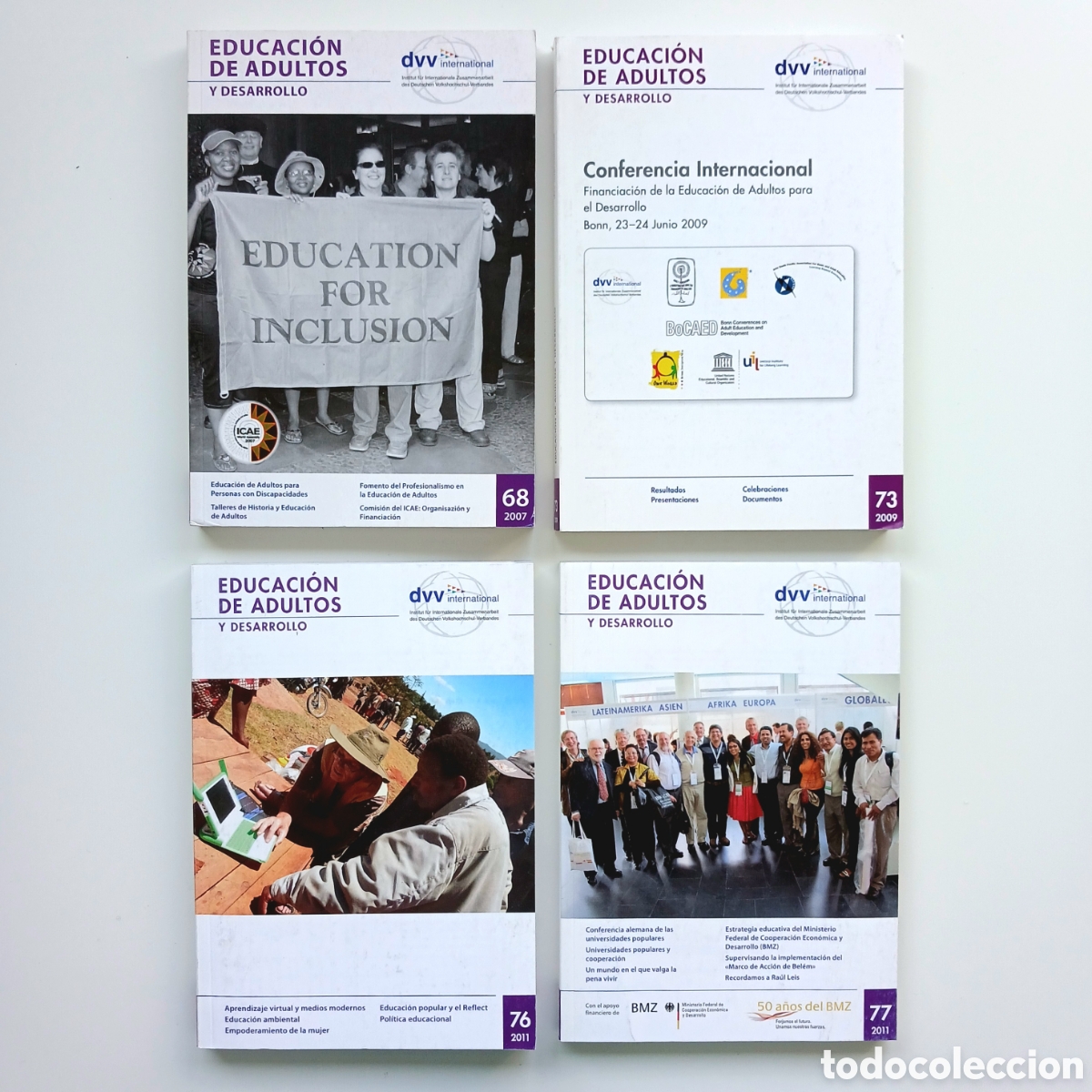 Coleccionismo de revistas y peri&oacute;dicos: 4 revisitas de &rdquo;Educaci&oacute;n de Adultos y Desarrollo&rdquo;