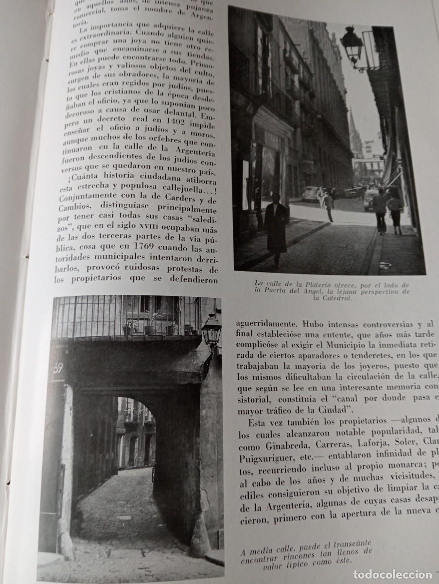 Coleccionismo de revistas y peri&oacute;dicos: REVISTA A&Ntilde;O 1956 EL CASTELL VELL DE BARCELONA CALLE PLATERIA CARRER ARGENTERIA