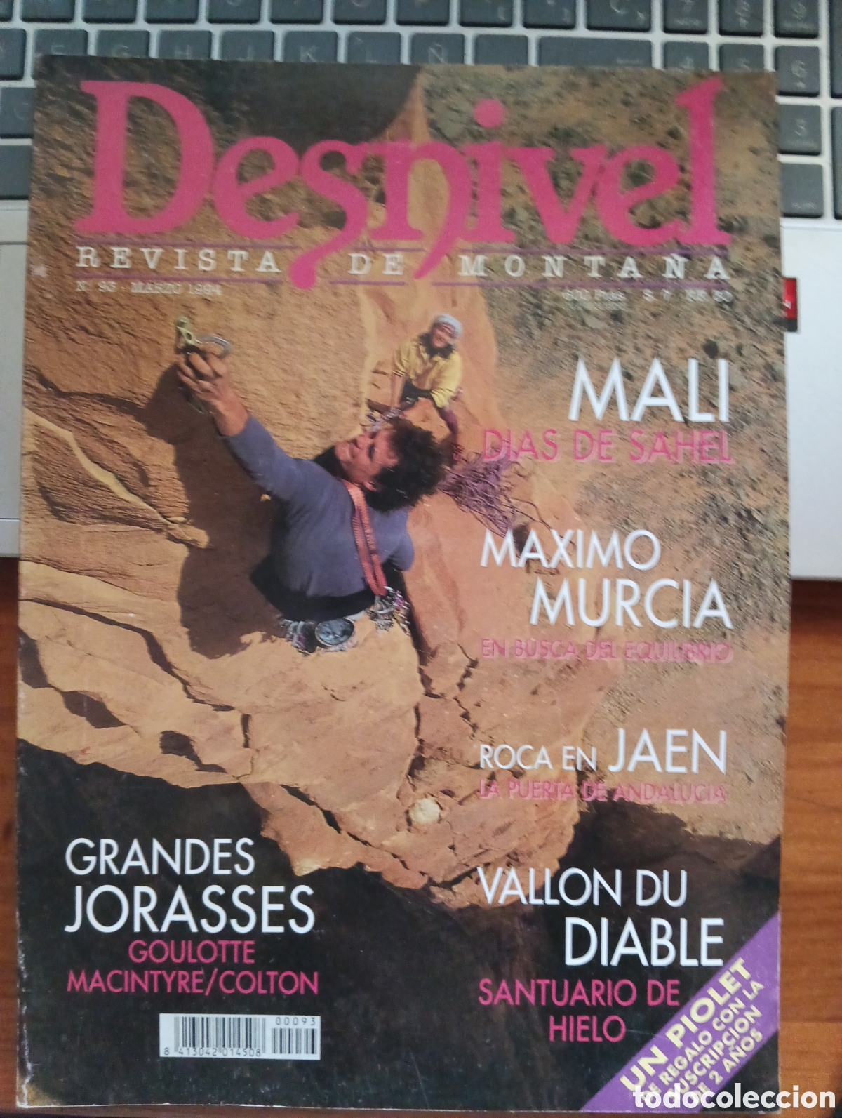 Coleccionismo de revistas y peri&oacute;dicos: Desnivel, n&ordm; 93, Revista de Monta&ntilde;a, Marzo 1994