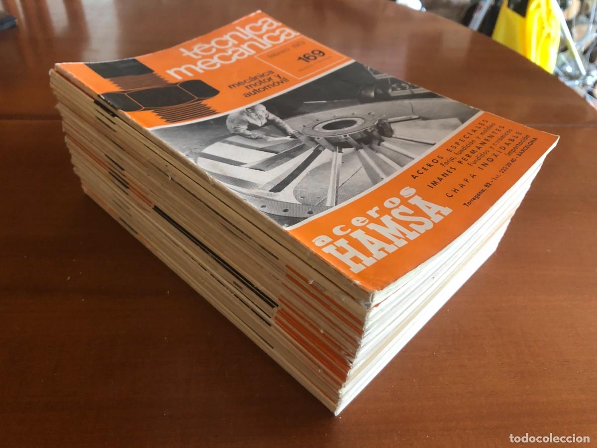 Coleccionismo de revistas y peri&oacute;dicos: 24 Revistas T&eacute;cnica mec&aacute;nica, n&ordm; 169 y 171 al 193 ( de febrero de 1973 a febrero de 1975)