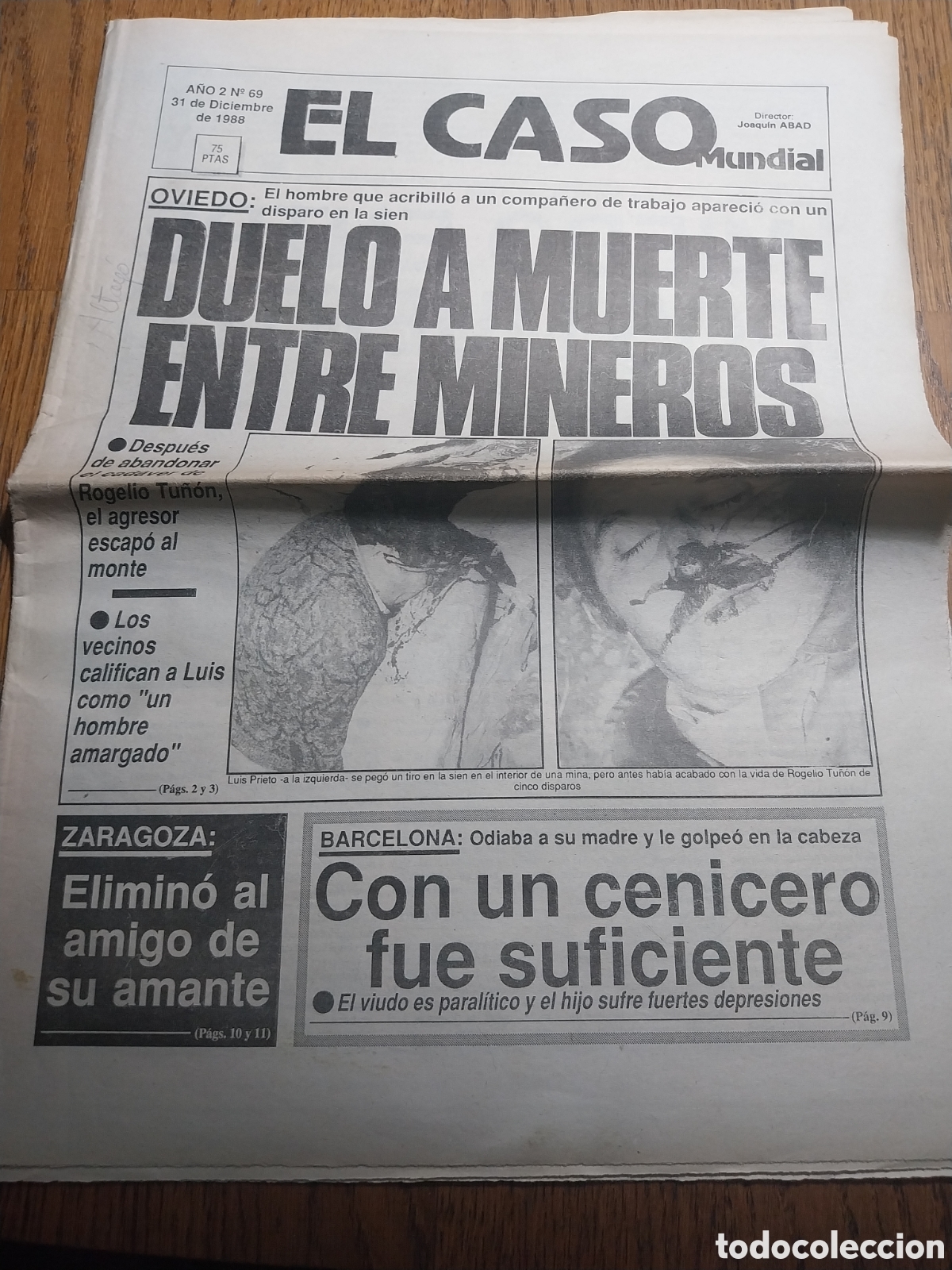 Coleccionismo de revistas y peri&oacute;dicos: EL CASO 1988 TAZONES GIJON. ZARAGOZA.LOLA FLORES EN EL BANQUILLO.SIERRA NEVADA GRANADA BALAS A JULIO