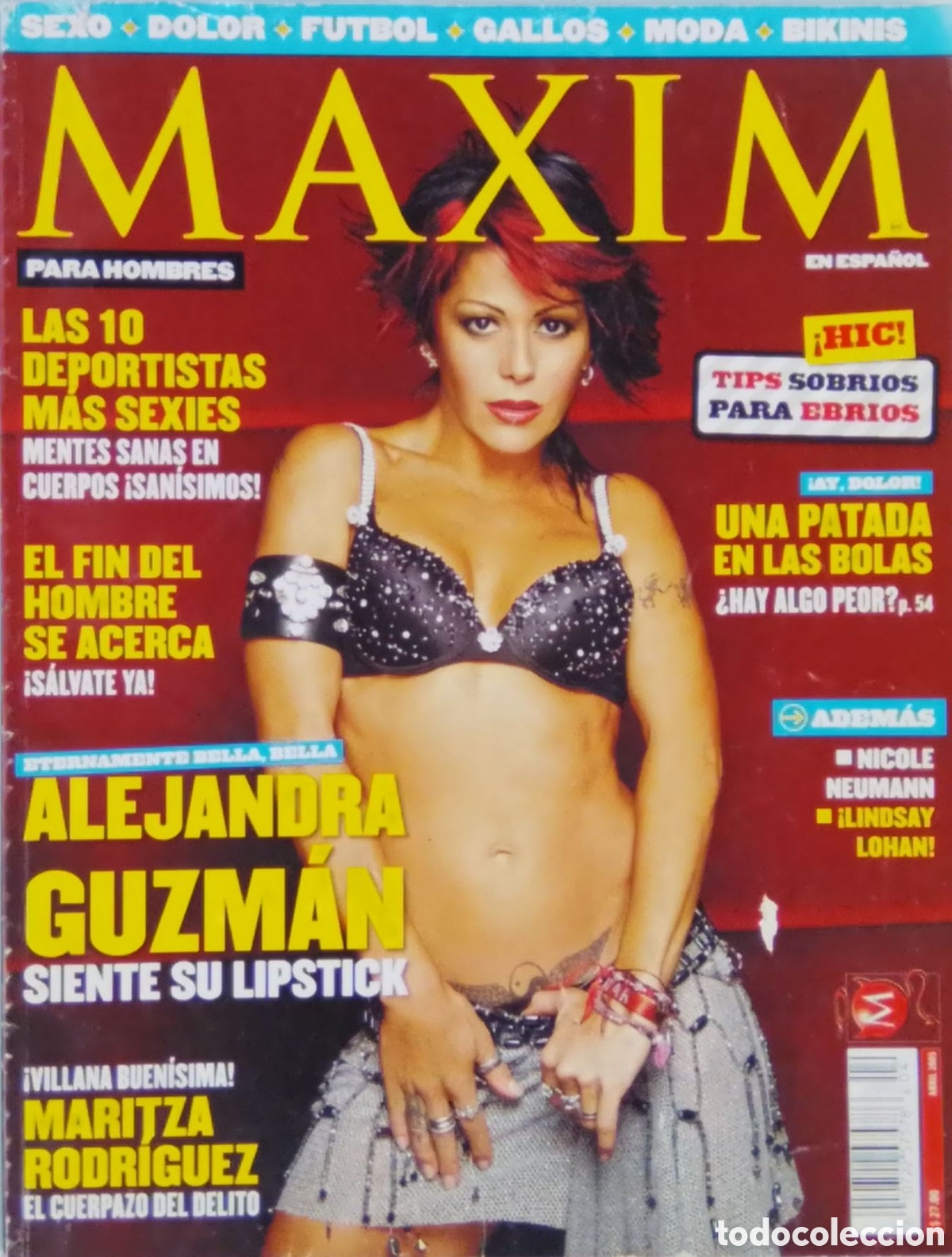 Coleccionismo de revistas y peri&oacute;dicos: Alejandra Guzm&aacute;n: eternamente bella, bella. Revista Maxim.