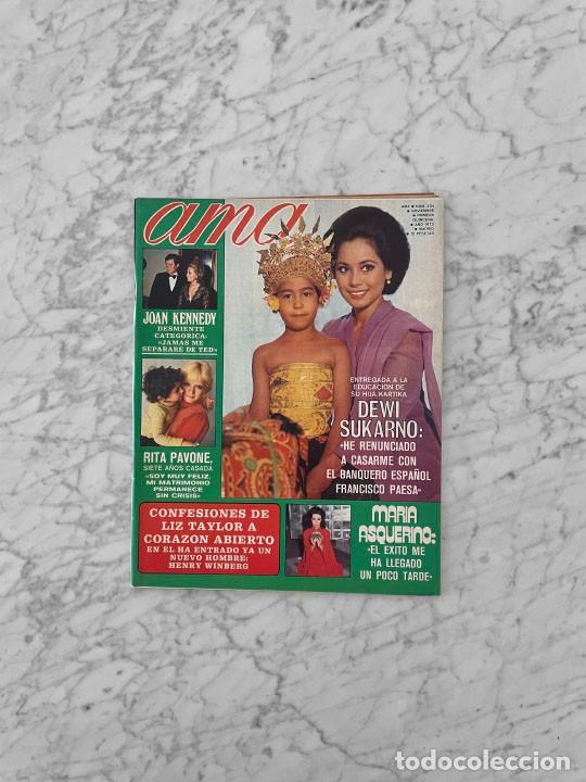 Coleccionismo de revistas y peri&oacute;dicos: AMA - 1973 - MIREILLE MATHIEU, FRAN&Ccedil;OISE HARDY, MARIA CALLAS, DEWI SUKARNO, BUD SPENCER TERENCE HILL
