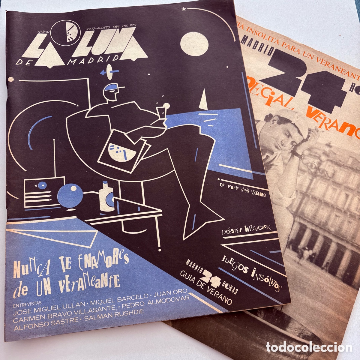 Coleccionismo de revistas y peri&oacute;dicos: REVISTA LA LUNA DE MADRID N&ordm; 9-10 JULIO AGOSTO 1984 INCLUYE GUIA 24 HORAS VERANO