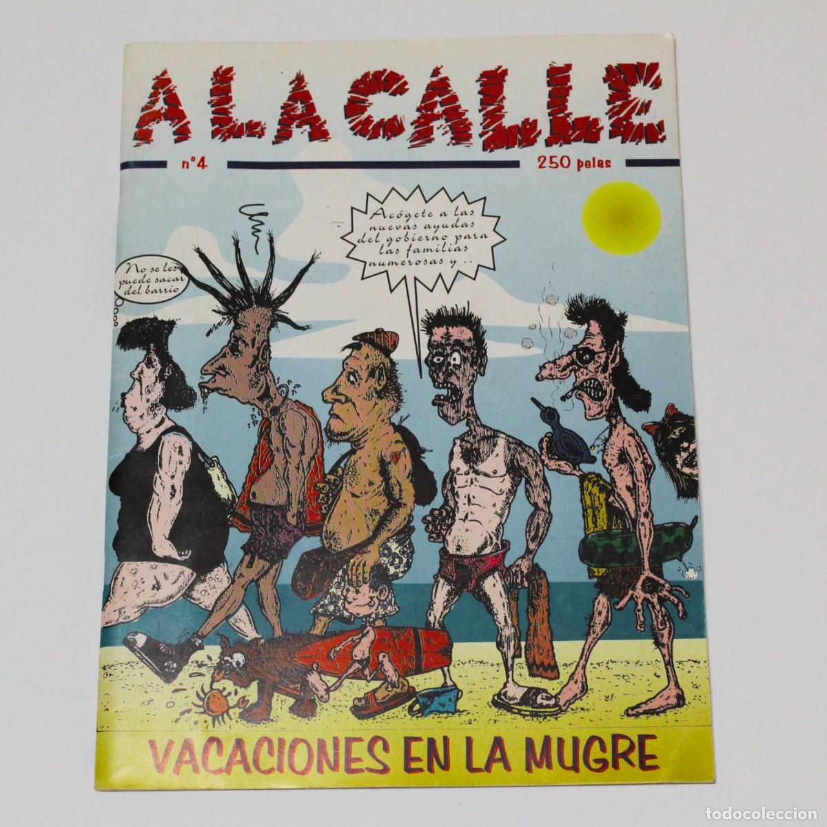 Coleccionismo de revistas y peri&oacute;dicos: Revista A La Calle N&ordm;4 Fanzine C&oacute;mic Punk Vallecas 1993 Vacaciones en la Mugre