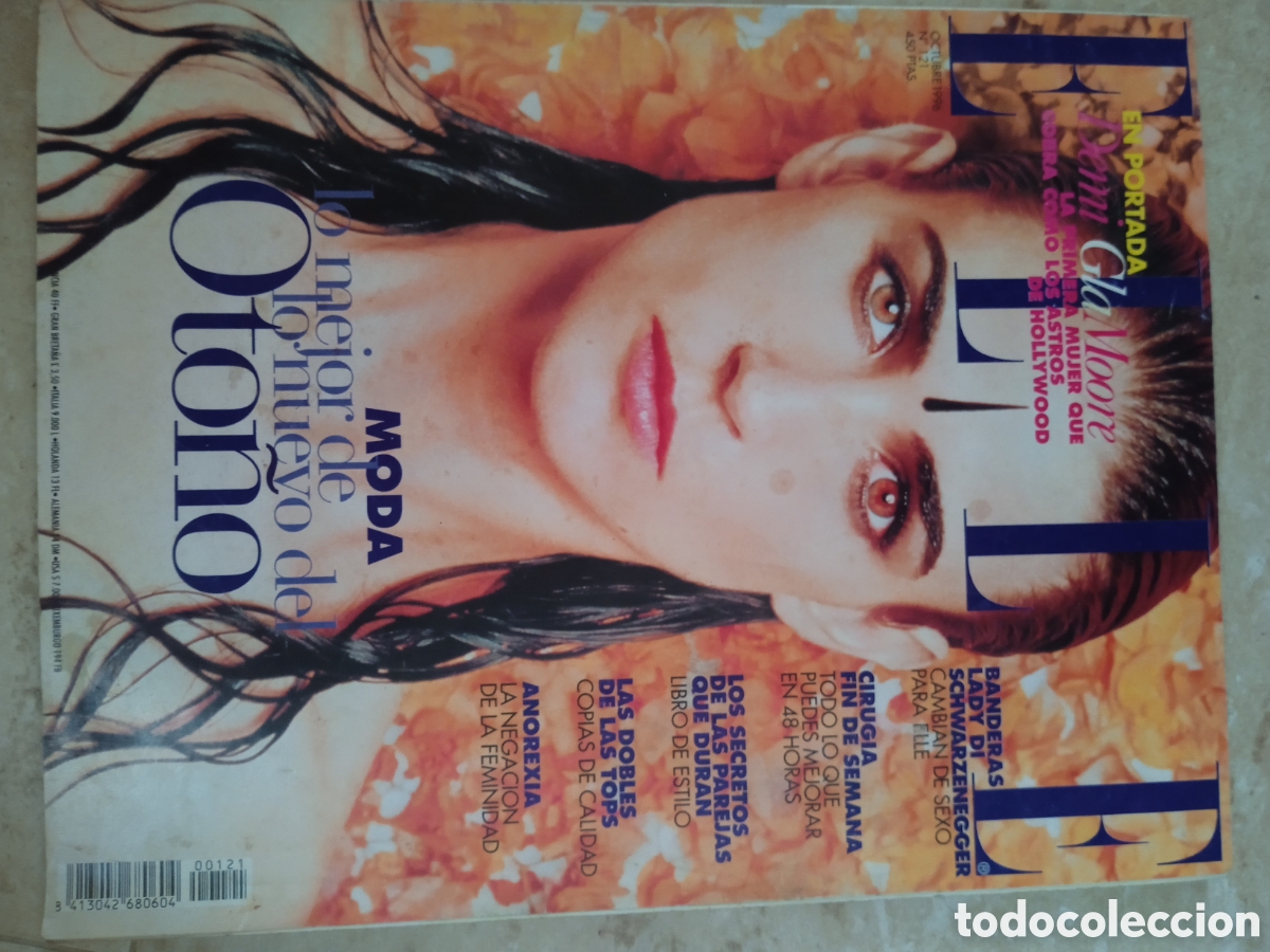 Coleccionismo de revistas y peri&oacute;dicos: Revista ELLE n&deg;121 octubre '96 Demi Moore Emma Su&aacute;rez Carmen Cervera las dobles de las Tops