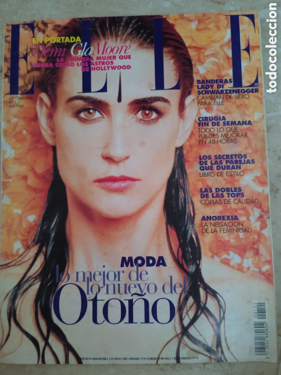 Coleccionismo de revistas y peri&oacute;dicos: Revista ELLE n&deg;121 octubre '96 Demi Moore Emma Su&aacute;rez Carmen Cervera las dobles de las Tops