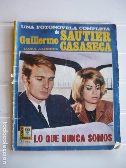 Coleccionismo de revistas y peri&oacute;dicos: LO QUE NUNCA SOMOS FOTO NOVELA GUILLERMO SAUTIER CASASECA