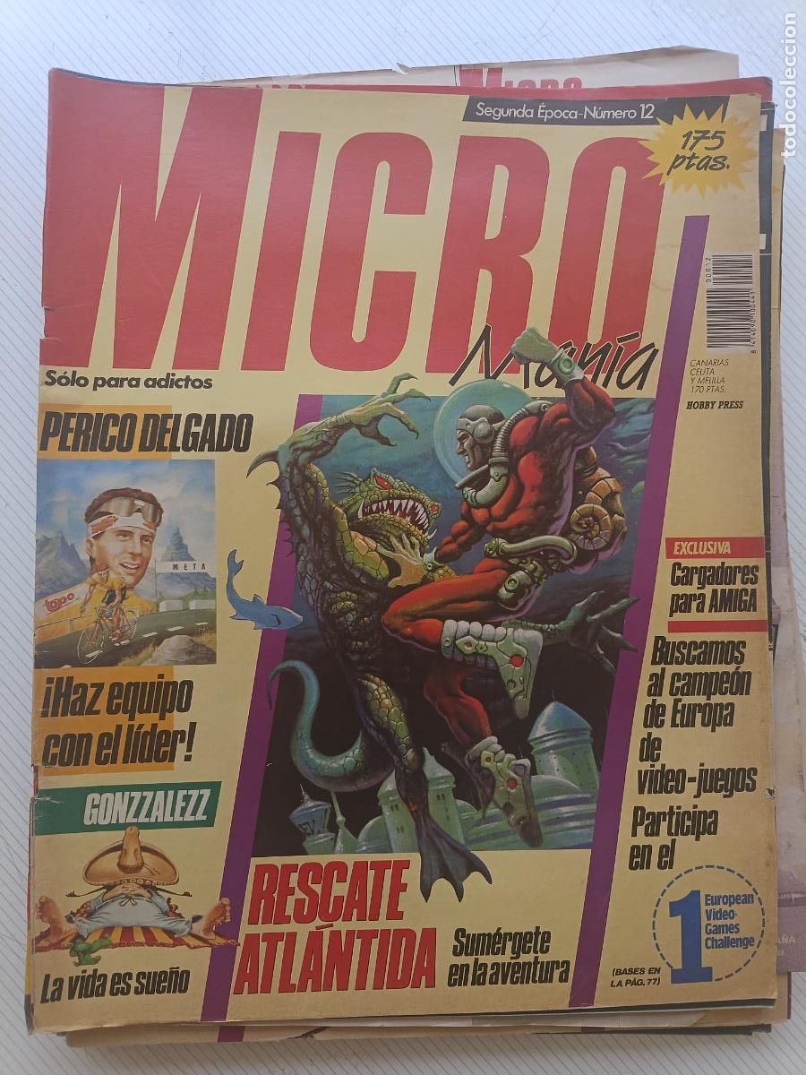 Coleccionismo de revistas y peri&oacute;dicos: Revista de ordenadores MICRO MANIA N&ordm; 12 SPECTRUM AMSTRAD AMIGA MSX COMMODORE PC MICROMANIA