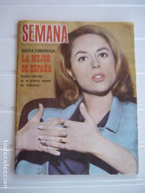 Coleccionismo de revistas y peri&oacute;dicos: REVISTA SEMANA 1472 4 MAYO 1968 ROSITA ZUMARRAGA