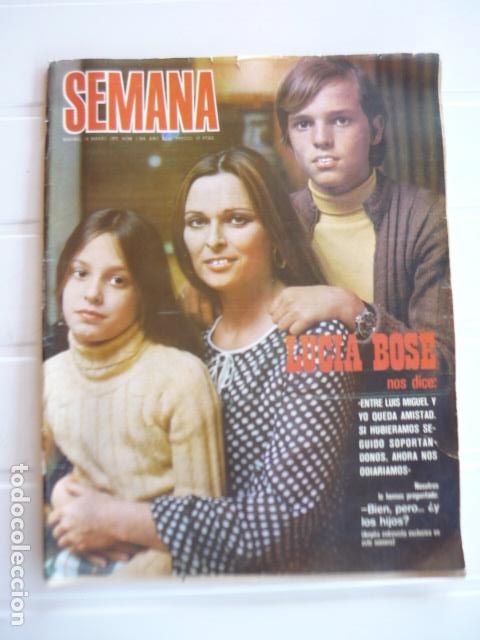 Coleccionismo de revistas y peri&oacute;dicos: REVISTA SEMANA 1569 14 MARZO 1970 LUCIA BOS&Eacute;