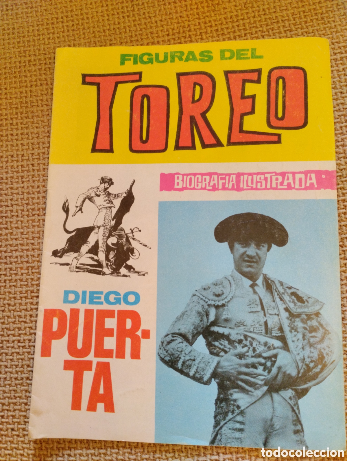 Coleccionismo de revistas y peri&oacute;dicos: Revista antigua Figuras del toreo Diego Puerta
