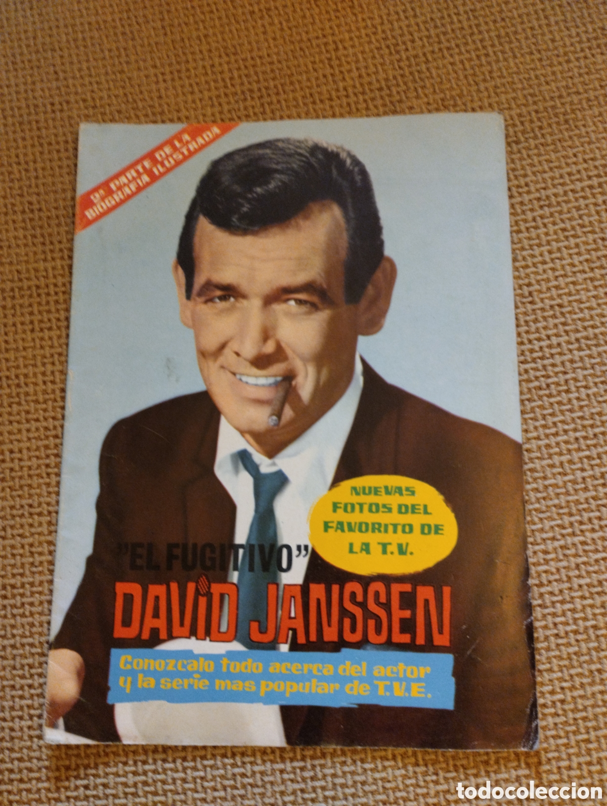 Coleccionismo de revistas y peri&oacute;dicos: Revista antigua David Janssen &rdquo; El Fugitivo &rdquo;