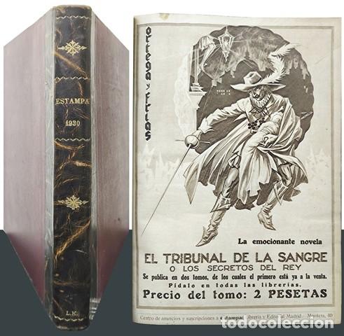 Coleccionismo de revistas y peri&oacute;dicos: REVISTA ESTAMPA A&Ntilde;O III 1930 18 REVISTAS + NOVELA EL TRIBUNAL DE LA SANGRE O LOS ...- A-REVIL-1046