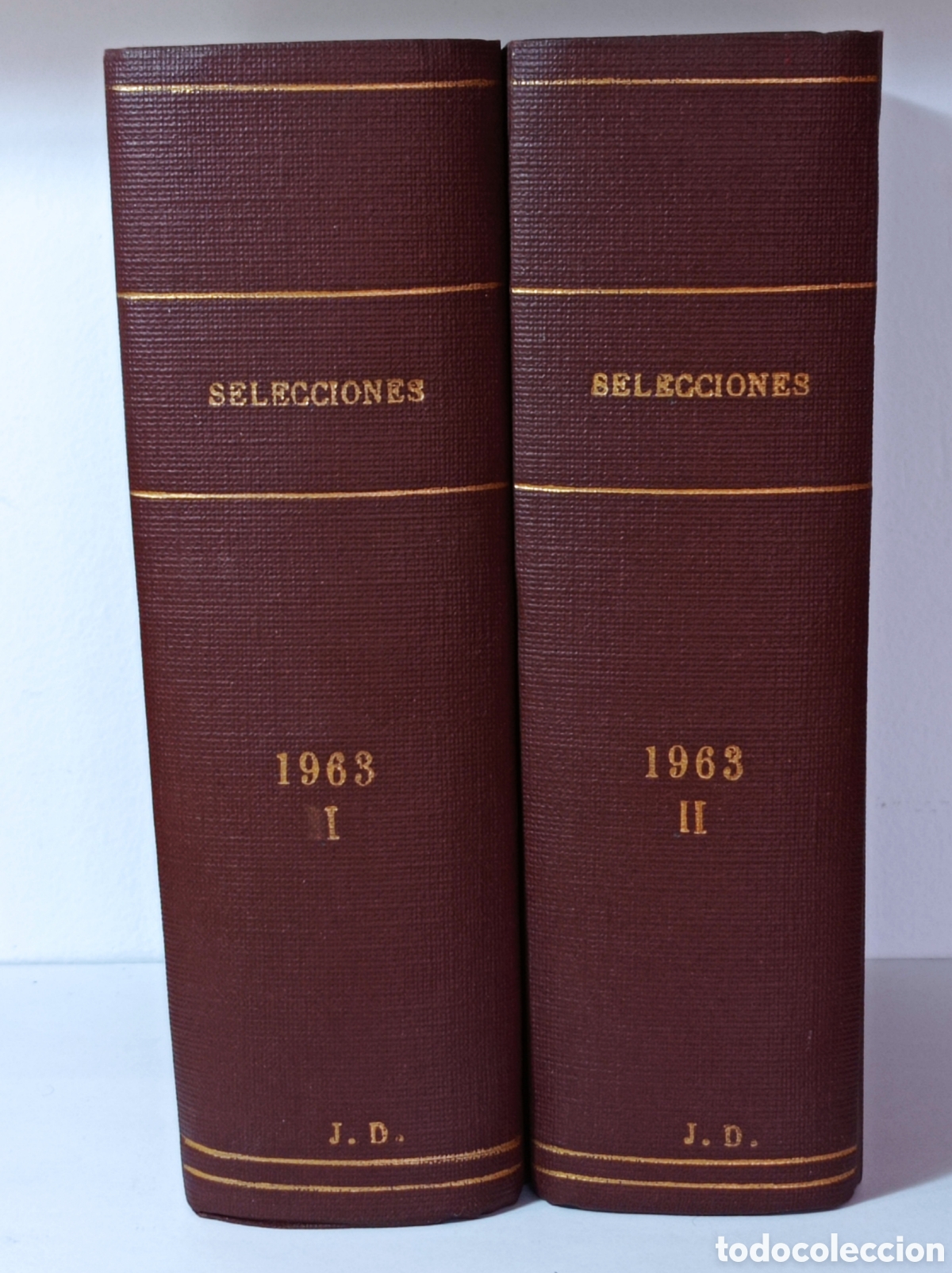 Coleccionismo de revistas y peri&oacute;dicos: SELECCIONES DEL READER'S DIGUEST, 1963 (12 N&Uacute;MS. EN 2 VOLS. ENCUADERNADOS)
