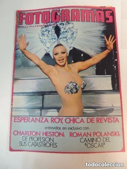 Collection Magazines and Newspapers: nuevo fotogramas n 1374 febrero 1975 esperanza roy -INMA DE SANTIS - charlton heston - roman polansk