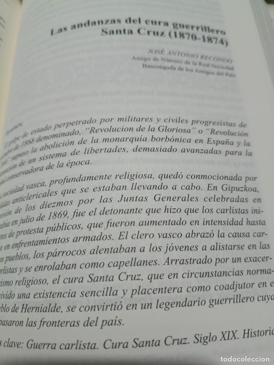 Coleccionismo de revistas y peri&oacute;dicos: REBELI&Oacute;N CARLISTA Y EL CURA GUERRILLERO SANTA CRUZ. REAL SOCIEDAD BASCONGADA DE AMIGOS DEL PA&Iacute;S 2024