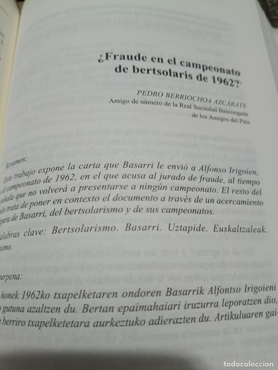 Coleccionismo de revistas y peri&oacute;dicos: FRAUDE EN L CAMPEONATO DE BERTSOLARIS DE 1962. REAL SOCIEDAD BASCONGADA DE AMIGOS DEL PA&Iacute;S 2024