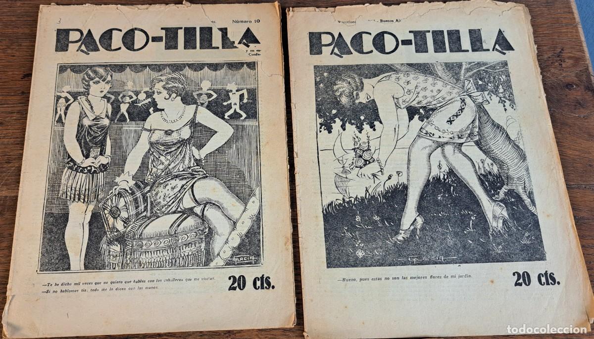 Coleccionismo de revistas y peri&oacute;dicos: Revista er&oacute;tica &ldquo;Paco‑Tilla&rdquo; A&ntilde;o I, n&uacute;meros 10, 11 y 12, d&eacute;cada de 1920