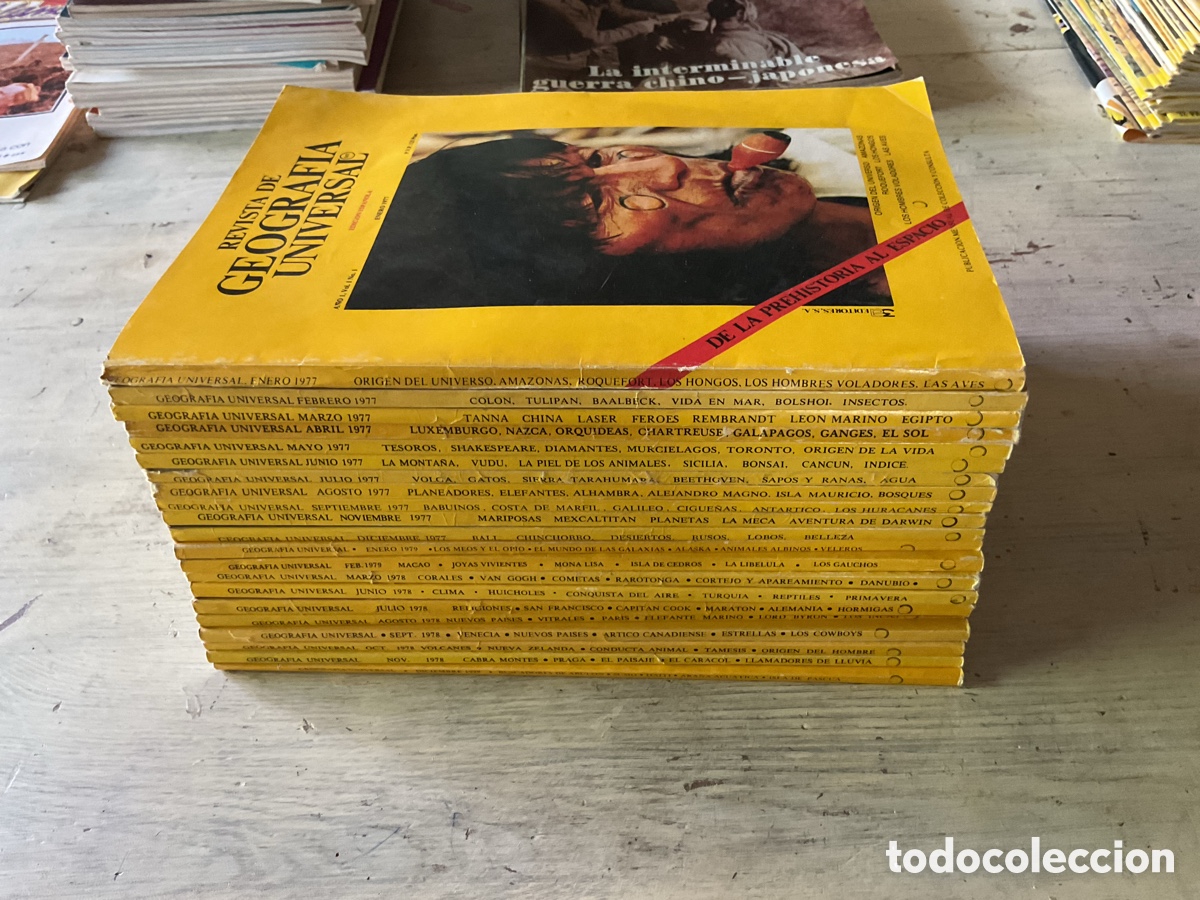 Coleccionismo de revistas y peri&oacute;dicos: Lote 19 revistas Geograf&iacute;a Universal (1977-1978) &ndash; Colecci&oacute;n vintage