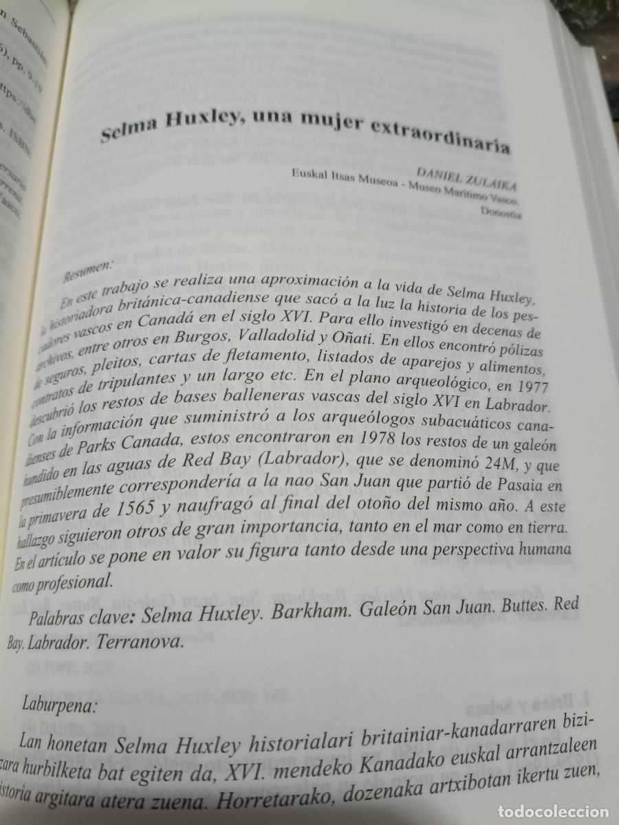 Coleccionismo de revistas y peri&oacute;dicos: SELMA HUXLEY HISTORIADORA DE PESCADORES VASCOS EN CANADA SOCIEDAD BASCONGADA DE AMIGOS DEL PA&Iacute;S 2024