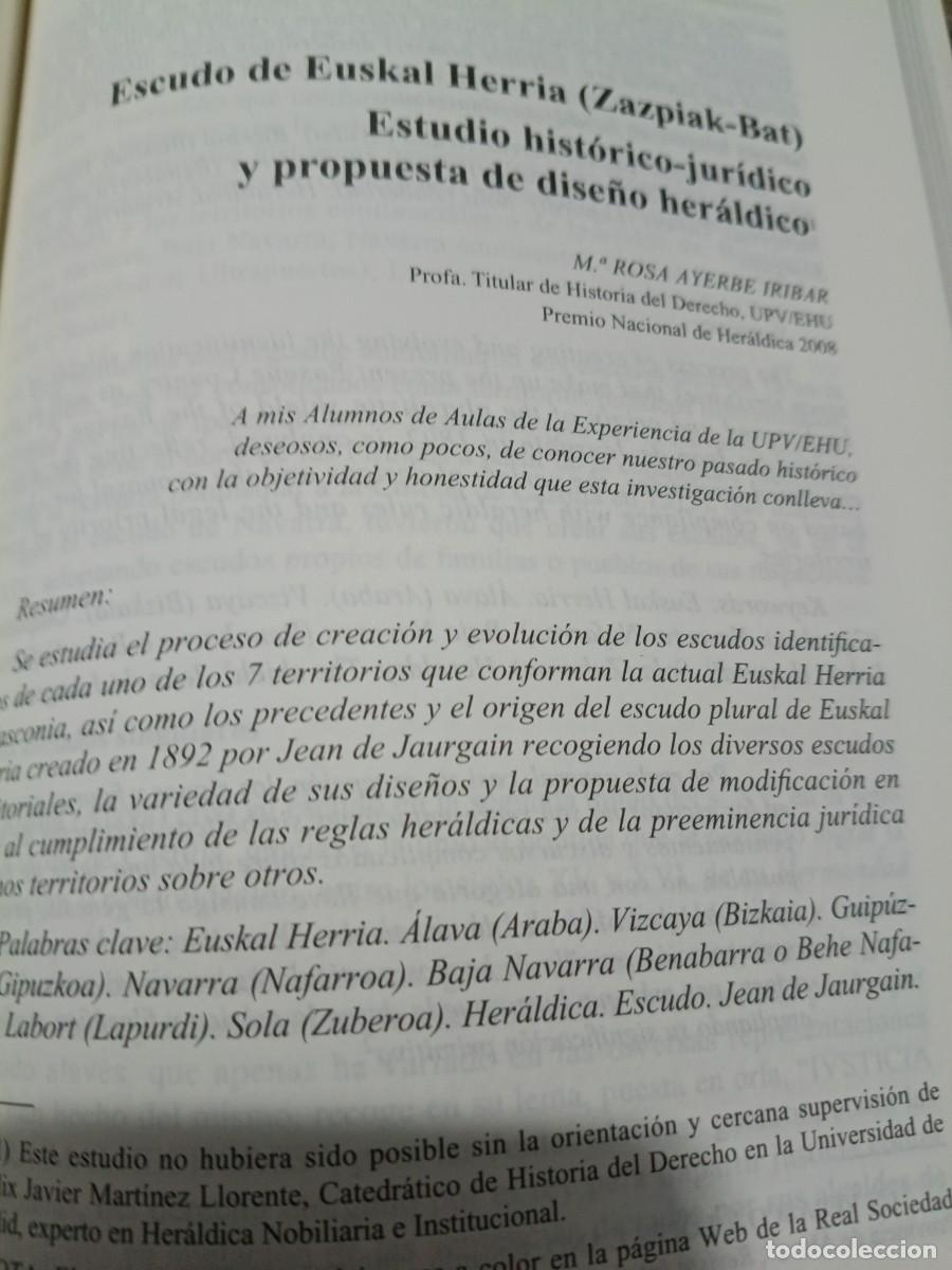 Coleccionismo de revistas y peri&oacute;dicos: ESCUDO DE EUSKAL HERRIA ESTUDIO HIST&Oacute;RICO Y HER&Aacute;LDICO. SOCIEDAD BASCONGADA DE AMIGOS DEL PA&Iacute;S 2024
