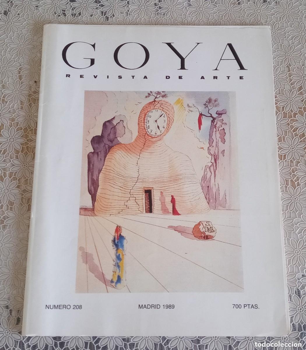 Coleccionismo de revistas y peri&oacute;dicos: Revista GOYA 1989 Especial SALVADOR DAL&Iacute; mismo dibujo ilustraci&oacute;n portada relojes precisi&oacute;n de 1953