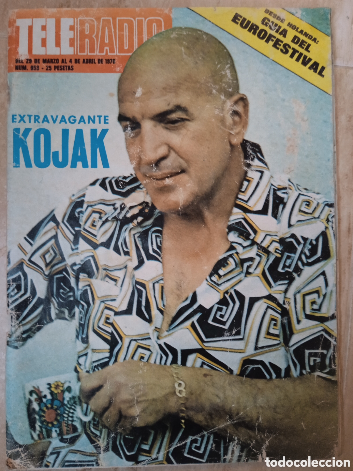 Coleccionismo de revistas y peri&oacute;dicos: Teleradio n&deg;953 Kojak Eurovisi&oacute;n '76 vi&ntilde;etas de Vikie el Vikingo y La Pantera Rosa