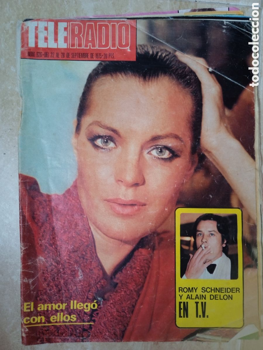 Coleccionismo de revistas y peri&oacute;dicos: Teleradio n&deg;926 Romy Schneider Alain Delon Lazarov La Casa de la Pradera vi&ntilde;etas de Vikie el Vikingo