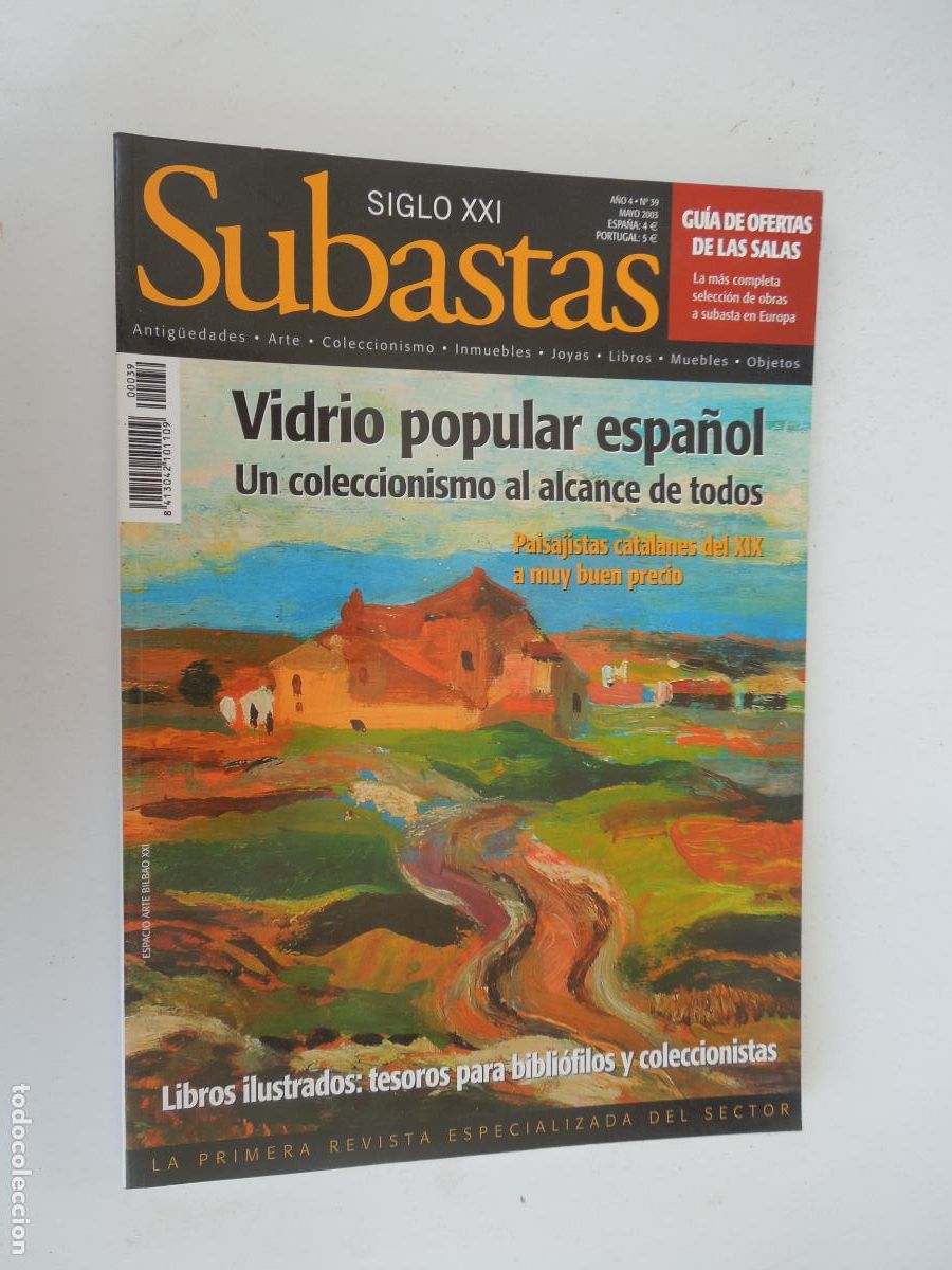 Coleccionismo de revistas y peri&oacute;dicos: SUBASTAS , SIGLO XXI - N&ordm; 39 - ANTIG&Uuml;EDADES , ARTE - VIDRIO POPULAR ESPA&Ntilde;OL -2003